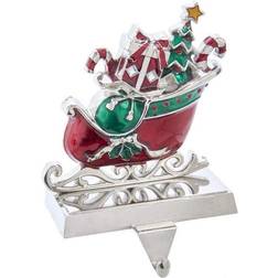 Kurt Adler 7.3-Inch Metal Sleigh Stocking 7.3" Easter Decoration