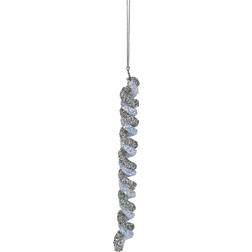 Northlight 7 and Blue Glitter Spiral Twist Icicle Christmas Tree Ornament