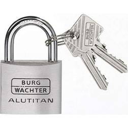 BURG WÄCHTER 36251 Cadenas 40.00 mm Fermeture Universelle Aluminium Avec Serrure à Clé