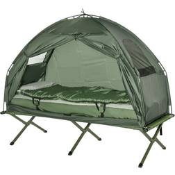 OutSunny Tältsäng 4 I 1 Campingset Mörkgrön