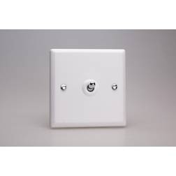 Varilight 1-Gang 10A Intermediate Toggle Switch Chalk White