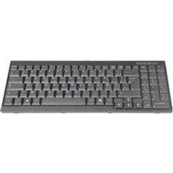 Digitus DS-72000FR Kabelgebunden KVM-Tastatur Französisch, AZERTY Schwarz