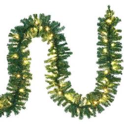 Casaria Guirlande Groen 5m 100 LED's Dennennaalden Groen