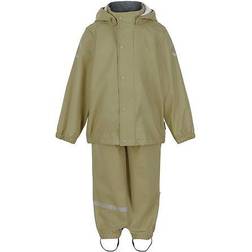 Mikk-Line PU Rain Set with Braces - Olive Grey (33145)