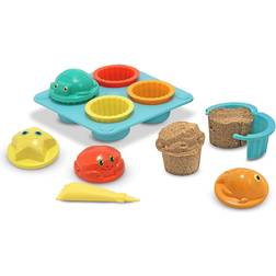 Melissa & Doug Sunny Patch Seaside Sidekicks Sand Cupcake Set