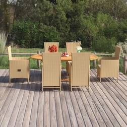 vidaXL 7-tlg. Poly Essgruppe