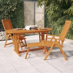 vidaXL Gartentisch 160x85x75 Massivholz Eukalyptus