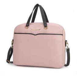 MKF Collection Rose Briefcase Handbag beige