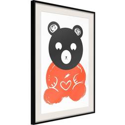 Artgeist Inramad Tavla - Teddy Bear in Love Poster