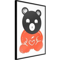 Artgeist Inramad Tavla - Teddy Bear in Love Poster