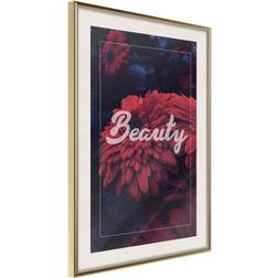 Artgeist Inramad Beauty of the Flowers - 30x45 Guldram Poster