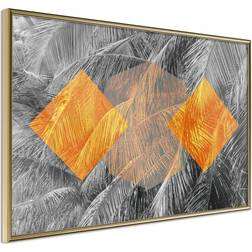 Artgeist Inramad Tavla Orange Guldram Poster