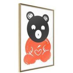 Artgeist Teddy Bear In Love Poster