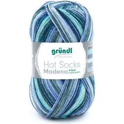 Gründl Wolle Hot Socks Madena, 4-fach,100 g, baltic-sea-mix