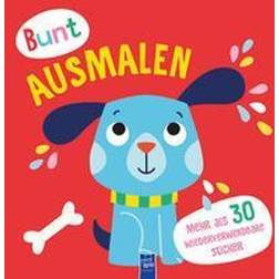 Bunt ausmalen Cover rot Hund