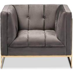 Baxton Studio Ambra Velvet Armchair