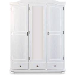 Bloomington Cabell Garderobe 150 cm Træ/Hvid Garderobeskab