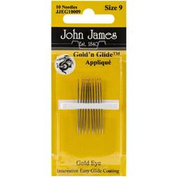 Colonial Needle Gold'n Glide Applique Hand Needles, Size 9, 10-Pack