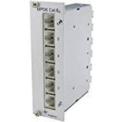 Telegärtner J02021A0054 6 Port Netzwerk-Patchpanel CAT 6a 3 HE