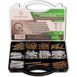 Quadrios 2109SA046 Assortiment de vis pour panneaux d'aggloméré 250 pcs