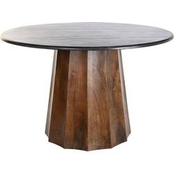 Dkd Home Decor Black Mango wood Dining Table 120x120cm