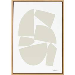 Kate and Laurel 23" 33" Sylvie Constructed I Neutral Wall Framed Art