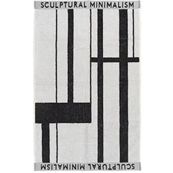 Kristina Dam Studio Minimal Bath Towel Black, White (80x50cm)