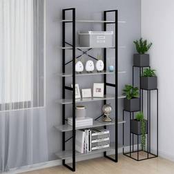 vidaXL High Cabinet Grey Sonoma 100 x 30 x 210 cm Book Shelf