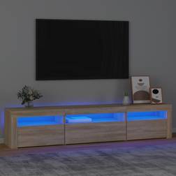 vidaXL LED-belysning TV-bänk