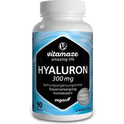 Vitamaze HYALURONSÄURE 300 mg hochdosiert vegan 90 Stk.