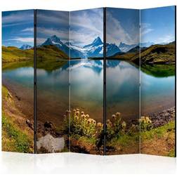 Arkiio Lake mountain reflection Switzerland II Rumsavdelare 225x172cm