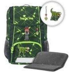 Step by Step KID SHINE Rucksack-Set, 3-teilig Sitzkissen Dino Night Tyro