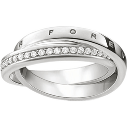 Thomas Sabo Together Forever Ring - Silver/Transparent