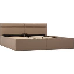 vidaXL Bed with LED Bettrahmen
