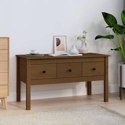 vidaXL 102x49x55 massivt fyrretræ Sofabord