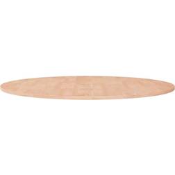 vidaXL Brown, Solid Wood Oak Round Bordplate 90cm