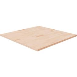 vidaXL Tablero De Mesa Cuadrada Madera De Roble Sin Tratar 90x90x2.5 cm Encimera 90cm