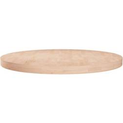 vidaXL Dessus Ø80 x 4 cm Bois de chêne massif non traité Naturel Plateau de table