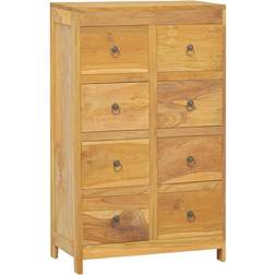 vidaXL 55x30x90 massivt teaktræ Kommode