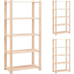 vidaXL 5-Kerroksiset Varastohyllyt 3 Kpl 80 x 38 x 170 cm