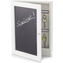Zeller Key Cabinet Blackboard 22x5x30cm of Wood 22 x 5 x 30 cm Storage Box