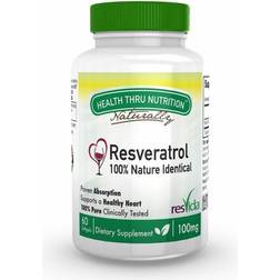 Health Thru Nutrition Resveratrol ResVida 100 mg 60 Stk.