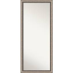 Amanti Art Lyla Ornate Full Length Leaner Silver Floor Mirror