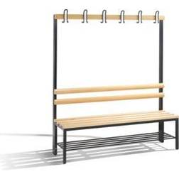 C+P CP Enkeltsidet Bænk Med Skohylde 150 cm Skostativ