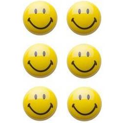 Zeller Koelkast Whiteboard Magneten Smiley 6x 3 cm