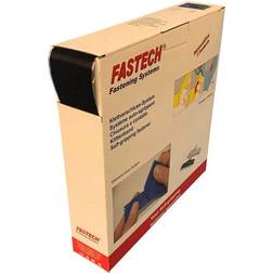 Fastech B50SKL01E999925 Bande Auto-Agrippante Hotmelt À Coller Partie Crochets Extra-Fort (L x l) 25000 mm x 50 mm noir 25 m