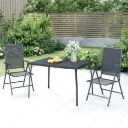 vidaXL havebord 110x80x72 antracitgrå