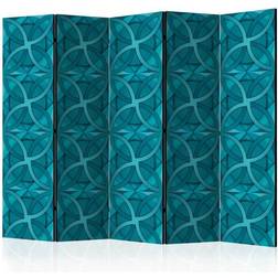 Arkiio Geometric Turquoise II Rumsavdelare 225x172cm
