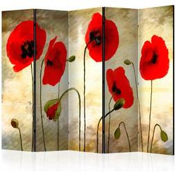 Arkiio Golden Field of Poppies II Rumsavdelare 225x172cm