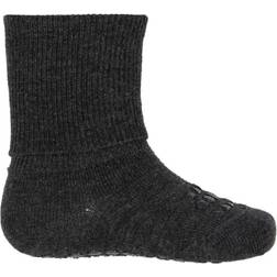 Go Baby Go Bamboo Non-Slip Socks - Dark Grey Melange (140)